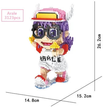 Gudrs Arale maziem Blokiem Anime Izsoles Skaitļi Karikatūra Ķieģeļu Ēka Rotaļlietas Brinquedos Bērniem Dāvanas Meitenēm Klāt hsanhe