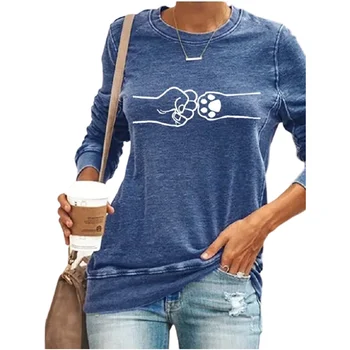 Gudrs Kaķis Drukāt Kawaii Karikatūra T krekls ar garām Piedurknēm Sievietēm Harajuka Smieklīgi, T krekli, Pelēks Melns Gadījuma Garš T-Krekls Top Sieviešu 2XL
