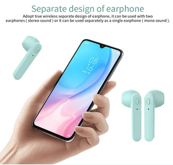 Gudrs, Patiess Bezvadu austiņas ar mikrofonu fones Bluetooth Austiņas brīvroku TWS Earbuds par Xiaomi huawei Honor sony Telefoni
