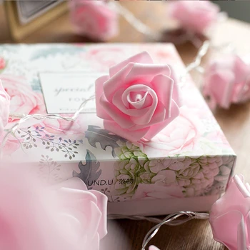 Guirlande Lumineuse Led Rožu Kāzu Dekorēšana Girlanda Pasaku Gaismas Decoracao Casa Lichterkette Ziedu Mariage Bulbi Fiori
