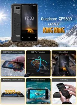 Guophone XP9500 IP68 Ūdensnecaurlaidīga 6.53