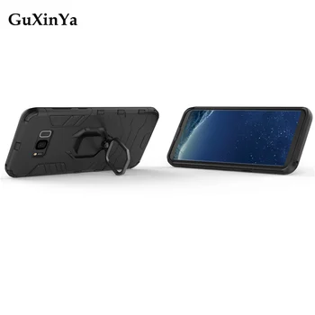 Guxinya Telefonu Gadījumos Samsung Galaxy S8 Plus Gadījumā Luksusa Bruņas Magnētisko Gredzenu Vāciņš Samsung Galaxy S8 Plus G9550 Shell 6.2