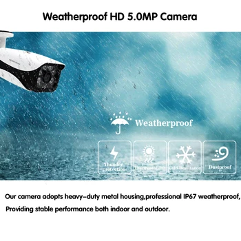 H. 265 8CH CCTV 5MP AHD DVR Komplekts CCTV Kameras Sistēma 8PCS 5.0 MP HD Drošības Kameru Iekštelpu Āra P2P Video Novērošanas Sistēmas komplekts