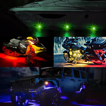 H2CNC 4/6/8 Pākstis, LED Lampas, RGB LED Pod Rock Gaismas, Bluetooth Multicolor APP Neona Jeep Kravas Auto ATV SUV Transportlīdzekli Laivu
