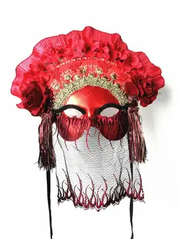 H3419 Sieviešu Fan Maska Puses Halloween, Ziemassvētku Festivālā Modes Maskas Sieviešu Venēcijas Karnevāla Masku Cosplay Piederumi