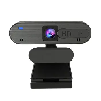 H703 Full HD, USB Webcam Auto-fokusa Privātuma Segtu 1080P Web Kamera ar Dual Mic portatīvie datori Desktop Webcam Tiešsaistes Izglītība