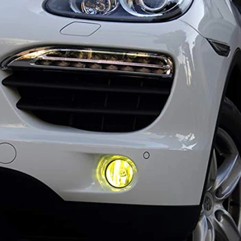 H8, H11 LED Spuldzes, HB4 9006 HB3 9005 Miglas lukturis Braukšanas 3030SMD lukturu Auto Gaismas autostāvvieta 1250LM 12V - 24V Auto 4300K dzeltena