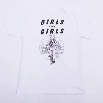 HAHAYULE 2018 Meitenes Kā Meitenes, Sievietes, Tumblr Modes LGBT Lesbiešu Praidu T-Krekls Hipsters Indie Cute Grafikas Tee White