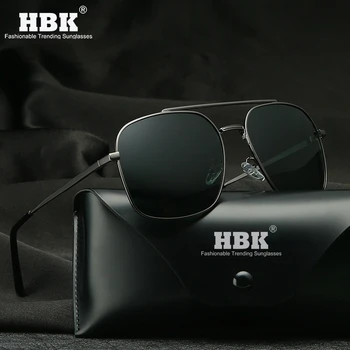 HBK Klasiskās Vīriešu Polarizētās Saulesbrilles Laukumā Naktīs Vīriešu Polaroid Brilles Izmēģinājuma Saule Toņos Sievietēm UV400 Aizsardzība