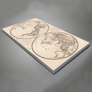 HD Drukā 1 gab., audekls 1820 publicēta pasaulē senās kartes Krāsošana telpu dekorēšana plakātu Bezmaksas piegāde/NY-6835