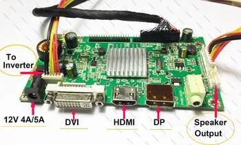 HDMI+DVI+DP LCD Kontrolieris Valdes Monitoru Komplekts inverter komplekts 2560x1440 izšķirtspēju LM270WQ1(SD)(E3) LM270WQ1-SDE3 Monitora ekrānu
