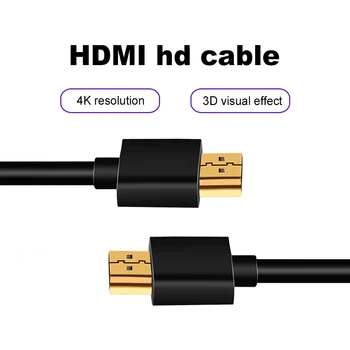 HDMI-saderīgam Kabeļu 4K Ultra HD 60 HZ Vīriešu Augstas Kvalitātes Zelta pārklājumu kopīgu Pītā HD TV Projektoru HDMI-saderīgam Kabelis