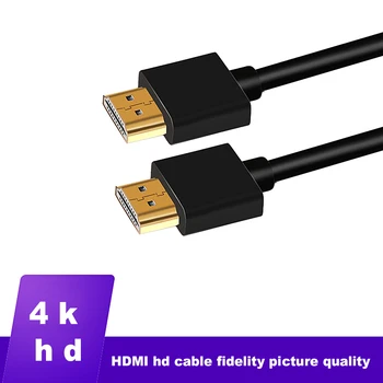 HDMI-saderīgam Kabeļu 4K Ultra HD 60 HZ Vīriešu Augstas Kvalitātes Zelta pārklājumu kopīgu Pītā HD TV Projektoru HDMI-saderīgam Kabelis