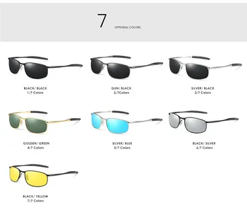 HDSUNFLY Pavisam Jaunu Polarizētās Saulesbrilles, Vīriešu Modes Saules Brillēm Sakausējuma Rāmis Ceļojumu Braukšanas Vīriešu Briļļu Oculos UV400