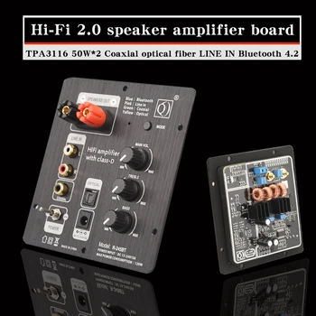 HIFIDIY LIVE 2.0 kanālu Skaļruni, Pastiprinātāju Valdes Audio TPA3116 50W*2 JAUDAS Izejas Koaksiāla optiskās šķiedras LĪNIJU Bluetooth 4.2