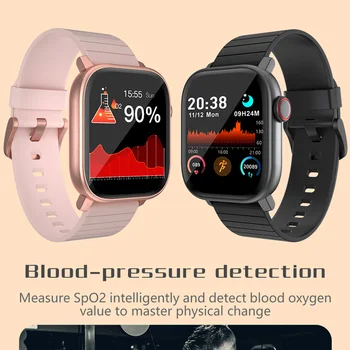 HM1 Slide-atslēga knobe Smart Skatīties Vīrieši Sievietes skārienekrānu Fitnesa Tracker Sirds ritma Monitors Smartwatch Pulksteņi GTS par Xiaomi Huawei
