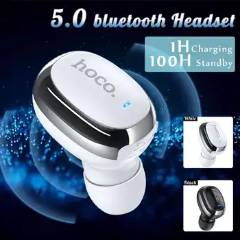 HOCO E54 Mini 5.0 Bluetooth Austiņas Vienu-ear Austiņas Austiņas Mono 2 krāsu USB lādētāja, Brīvroku Stereo Earbuds