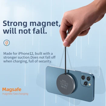 HOCO Magnētisko Bezvadu Lādētāju 15W Ātri qi Bezvadu Lādēšanas paliktņa Portatīvo Magsafe iPhone 12 12 mini Pro, Max 11 Xiaomi mi 10