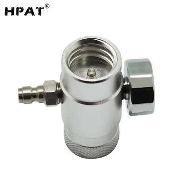 HPAT Co2 Uzpilde Adapteris Savienotājs Gāzes Regulators Soda Co2 Tvertni Plūsma ar 8mm Vīrietis Ātri Atvienot Adapteri & Rādītājs