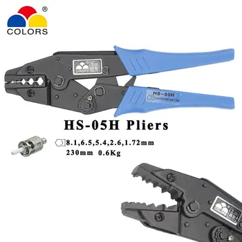 HS-05H koaksiālie gofrētu knaibles RG55 RG58 RG59,62, relden 8279,8281,9231,9141 koaksiālie crimper SMA/BNC konektori instrumenti