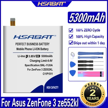 HSABAT 5300mAh C11P1511 Akumulatoru Asus ZenFone 3 ZenFone3 ze552kl z012da/e