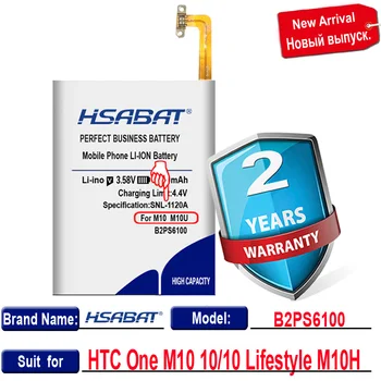 HSABAT akumulators HTC B2PS6100 viens M10 M10U M10H 10 / 10 Dzīvesveidu M10H 5300mAh Batterie Bateria Batterij Akumulatoru AKKU