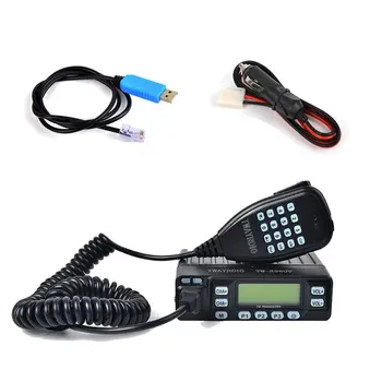 HYS Mini Automašīnu Mobilo Radiosakaru 25W Dual Band VHF UHF 144/430MHz FM Transīvers 10km Amatieru Ham Radio