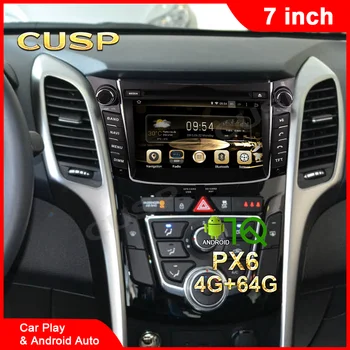 HYUNDAI I30 GPS RADIO ANDROID AUTO GPS HYUNDAI I30 AUTO DVD SMAILE AUTO STEREO ANDROID 4G+64G Auto Multimedia NAVI Balss AUTOMAŠĪNU SPĒLĒT