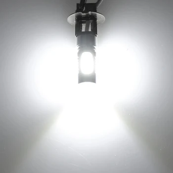 HYZHAUTO 2gab H3 LED Miglas Lukturi Baltā Dzeltenā Spuldzēm COB 7.5 W, Auto LED Miglas lukturi DRL Dienas Drving Lampas DC12V