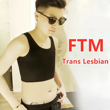 HaleyChan Plus Lieluma Kokvilnas Pulovers Krūtīm Saistvielu Bez Klipus par Tomboy Trans Lesbiešu Crossdresser Transpersonu FTM LGBT