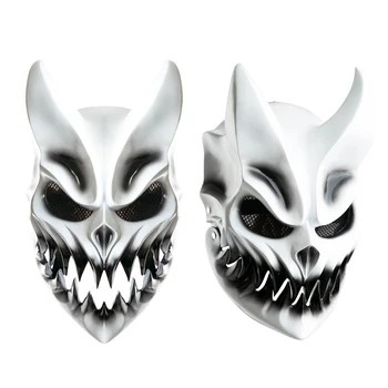 Halloween Kaušanas Dominē Maska Deathmetal Bērns no Tumsas Demolisher Shikolai Dēmons Maskas Brutal Deathcore Cosplay Prop