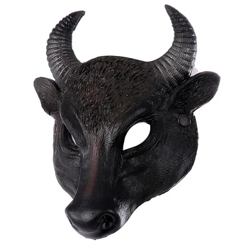 Halovīni Kostīms Maskas Cosplay Biedējošu Buffalo Bull Galvas Maska Pieaugušajiem Partijas Apdare Aksesuārus Rāpojošs Piederumu
