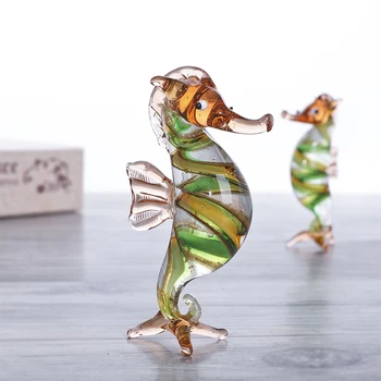 H&D Mini Stikla Zirdziņš Skulptūru Wild Life Kolekcionējamus Figūriņas Roku Pūstā Stikla Mākslas Mājām, Galda Dekori Ziemassvētku Dāvanu Dzimšanas Dienā