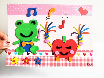 Happyxuan 20 Bildes Jaunas Eva Putu Uzlīmes Bērniem DIY Mākslas Amatniecības Rokdarbus, Materiālus Pirmsskolas Izglītības Puzzle Rotaļlieta 3 Gadiem
