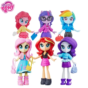 Hasbro My Little Pony Equestria Meitenes Twilight Sparkle Krēslā RainBow Dash Pinkie Pie Fluttershy Retums Lelle Dāvanu Rotaļlietu Meitene
