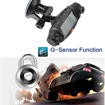 Hd1080p Dual Cam Objektīva Auto Dvr Transportlīdzekļa Kameru Video Ieraksti Ar 2,7 Collu Ekrānu, Gravitācijas Sensors, Nakts Redzamības Funkcijas #BL4