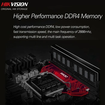 Hikvision Hikstorage RAM DDR4 8G 16.G 2666MHz 1.2 V CL19 288pin Darbvirsmas Atmiņas lielu Ātrumu, Zemu Enerģijas Patēriņu par Intel AMD #U1