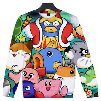 Hip Hop Kirby sporta Krekls 3D Capless Sweatshirtpolluver Zēni/meitenes Visu maču Vīriešiem/sievietēm Hip Hop Hoodies Kirby3d Drukāt sporta Krekls