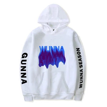 Hip Hop Stilā Amerikāņu Pop Reperis Gunna Sieviešu hoodies ar garām Piedurknēm ar Kapuci Meiteņu Krekls Gadījuma Unisex Drēbes Wunna