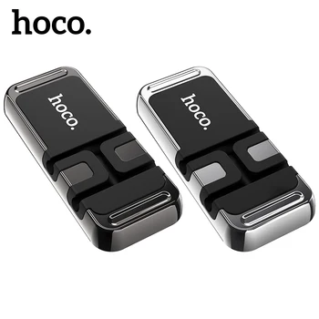 Hoco 2 in 1 Magnētisko Tālrunis Stends, Auto Turētājs, GPS Turētājs iPhone 11 12 Pro Max Mini Taurētājs USB Cable Clip Organizer strāvas Vads