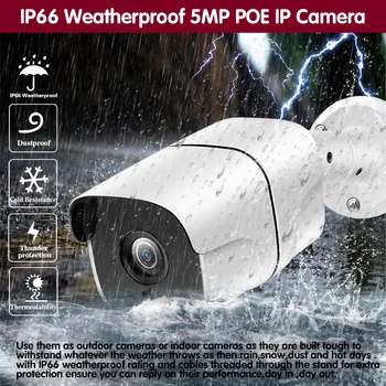 Home Security, Ip Kameras Āra Ūdensizturīgs Bullet Poe Kameras SONY IMX335 CCTV Drošības Novērošanas Kamera ONVIF Nakts Xmeye