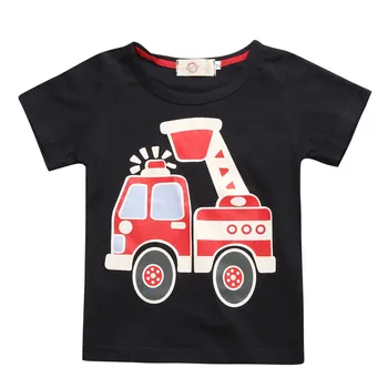 Hooyi Zēnu Džinsi Set 3pcs Pleds Krekls Kopumā Firetruck T-krekls, Džinsu Bikses Zeķu Mazulis, Apģērbu, Automašīnu, Apģērbs, Bikses, Kostīmi