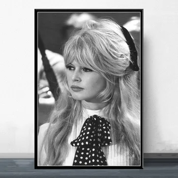 Hot Sexy Brigitte Bardot Filmu Zvaigzni, Aktrisi, Modeli Art Glezniecība, Zīda Gleznas Plakāts, Sienas, Mājas Dekoru obrazy plakat