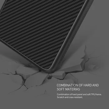 Huawei P30 Gadījumā Nillkin Sintētisko Šķiedru Grūti Aizmugurējo Vāciņu Dzelzs Magnētisko Gadījumā Huawei P30 Pro / P30 Lite