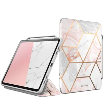 I-BLASON iPad Pro 12.9 Gadījumā (2018. Gadā) Cosmo Pilna Ķermeņa Trifold Stāvēt Marmora Gadījumā Pārsegu ar Auto Sleep/Wake & Zīmuļu Turētājs