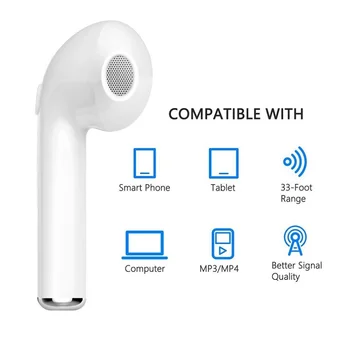 I7 TWS i7s TWS auss pumpuri Bluetooth Austiņas Bezvadu austiņas Ar Mikrofonu Austiņas ausī brīvroku earbuds visiem Smart tālruni