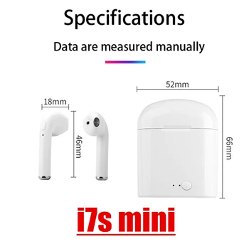 I7s mini Bluetooth 5.0 Austiņas Bezvadu austiņas Sporta Earbuds HIFI Austiņas ar micphone Klausules Lietā Par Iphone Xiaomi