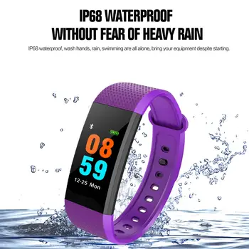 I9 Fitnesa Tracker OLED Bluetooth Smart Aproce Sporta Skatīties Sirdsdarbības/Asins Spiediena Monitoru, IP68 Ūdensnecaurlaidīga Pedometrs