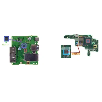 IC Mikroshēmā pamatplates Attēlu jauda N-S Slēdzis Akumulatora Uzlādes Čipu M92T17 M92T36 BQ24193 PI3USB Audio un Video Kontroles IC