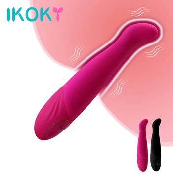 IKOKY Erotiska Dildo Vibratoru AV Stick Sieviešu Masturbācija Klitora Vagīnas Stimulators 10 Ātrumu Seksa Rotaļlietas Sievietēm G-spot Masāža